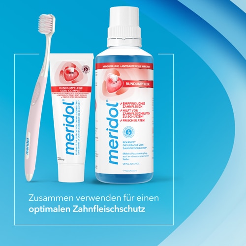 meridol® Rundumpflege Empfindliches Zahnfleisch & Zähne Zahnpasta meridol® Rundumpflege Empfindliches Zahnfleisch & Zähne Zahnpasta